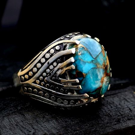 Dynamic Vintage Halo 925 Sterling Silver Ring